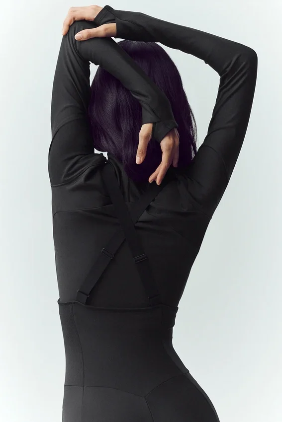 Peto de esquí Airlift Winter Warm Ski Time — Negro