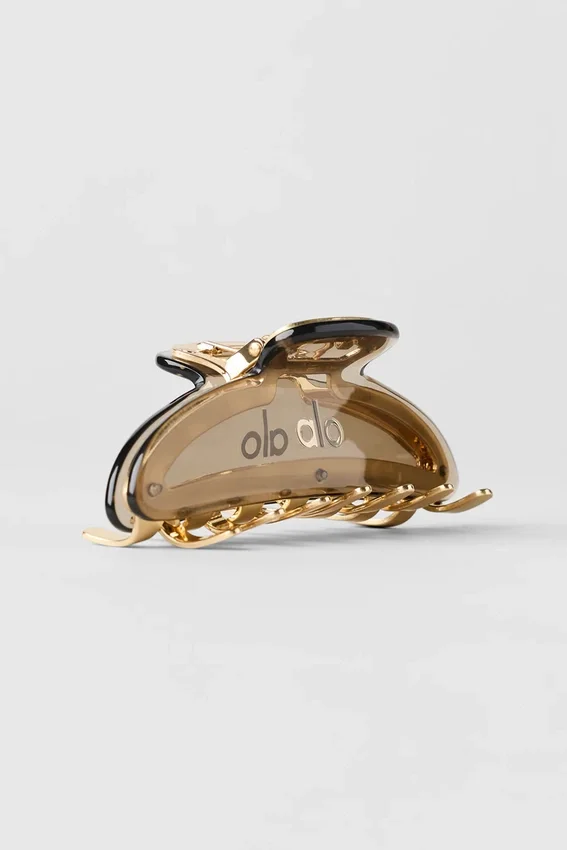 Pinza de acrílico «Illusion» - Grava/oro cepillado