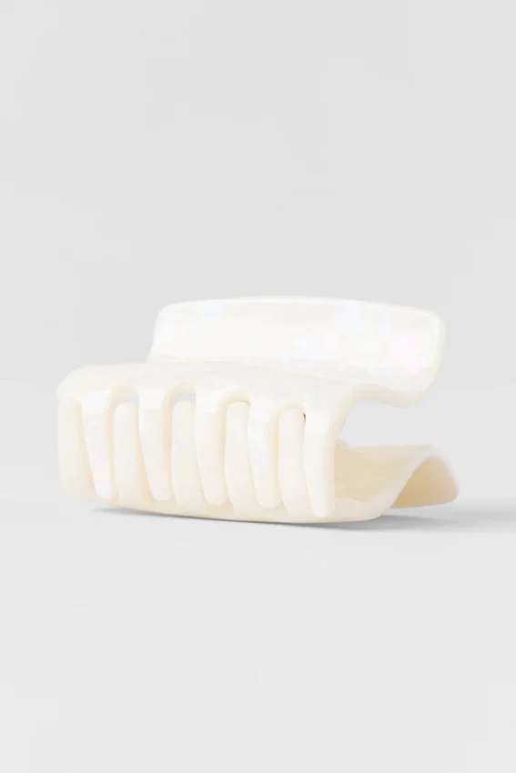 Pinza de garra «Effortless» - Blanco perla