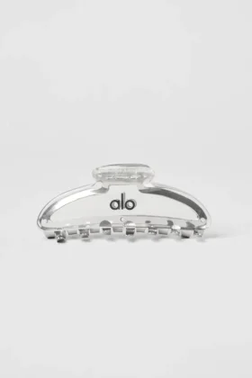Pinza de pelo acrílica «Acrylic Illusion» – Acetato transparente/cromo