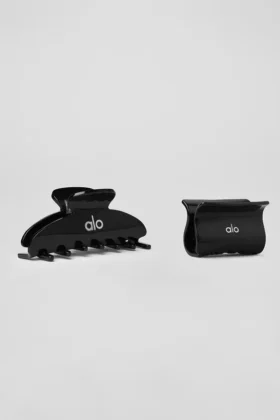 Pinza de pelo «Effortless Claw» (paquete de 2) - Negro