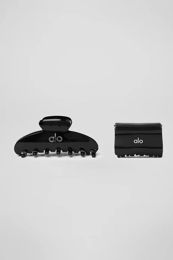 Pinza de pelo «Effortless Claw» (paquete de 2) - Negro
