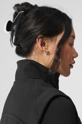 Pinza de pelo «Outline» - Negro/Blanco