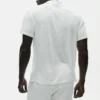 Polo de manga corta «Coastal» de jersey de lino - Blanco