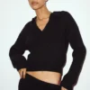 Polo Northstar de cachemira - Negro