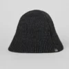 Sombrero cloche de punto vaquero - Negro/Antracita