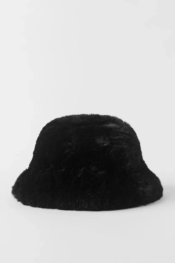 Sombrero de pescador «Starstruck» de piel sintética - Negro