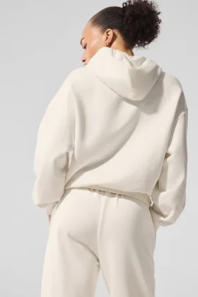 Sudadera con capucha Accolade – Marfil