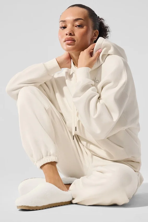 Sudadera con capucha Accolade - Marfil