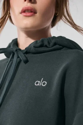 Sudadera con capucha Accolade – Verde carbón