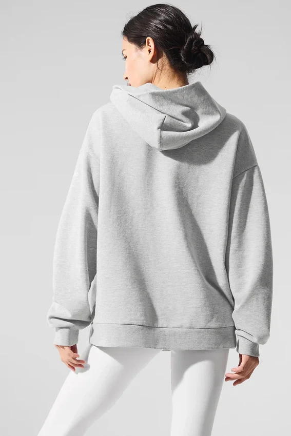 Sudadera con capucha Chill - Gris jaspeado deportivo