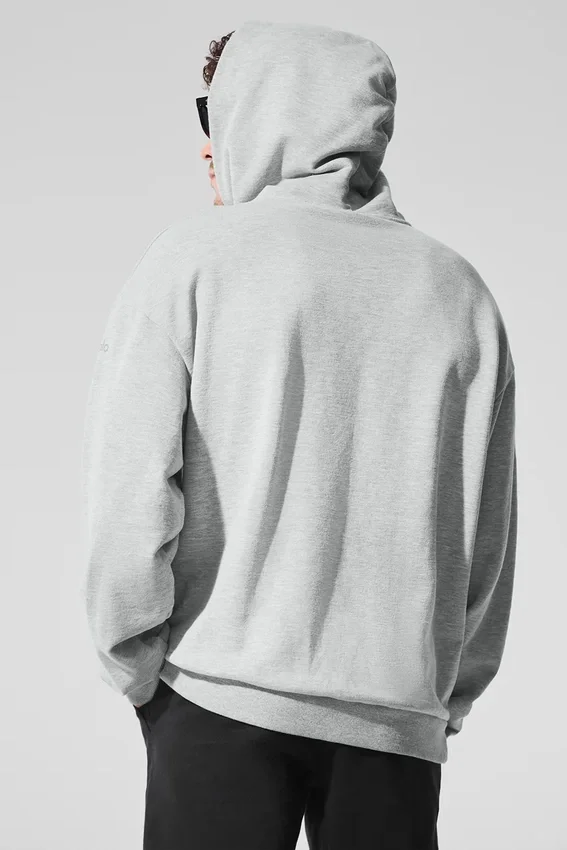 Sudadera con capucha Chill - Gris jaspeado deportivo