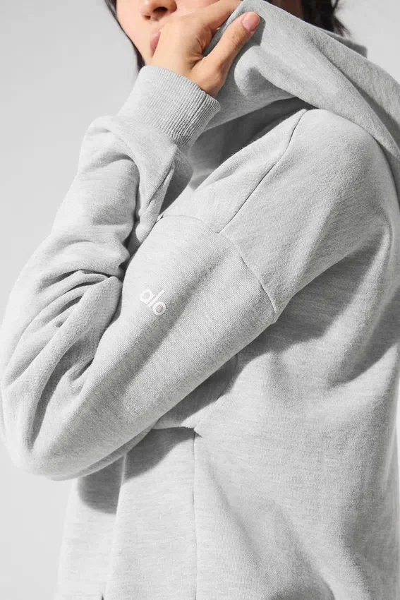 Sudadera con capucha Chill - Gris jaspeado deportivo