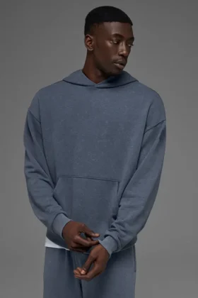 Sudadera con capucha «Chill Vintage Wash» — Lavado Bluestone