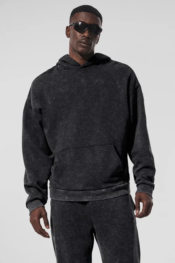 Sudadera con capucha «Chill Vintage Wash» — Lavado negro