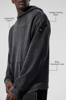 Sudadera con capucha «Chill Vintage Wash» — Lavado negro