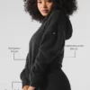 Sudadera con capucha de lana y cachemira «New Class» - Negro