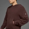 Sudadera con capucha de punto texturizado - Brownstone