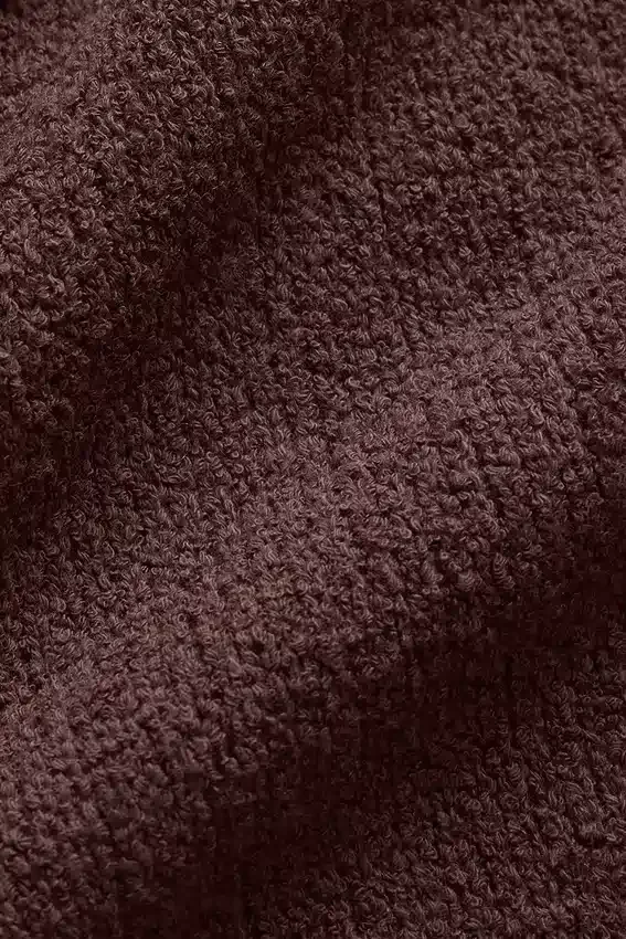 Sudadera con capucha de punto texturizado - Brownstone