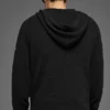 Sudadera con capucha de punto texturizado - Negro