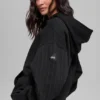 Sudadera con capucha de rayas finas - Rayas finas negras