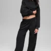 Sudadera con capucha de rayas finas - Rayas finas negras