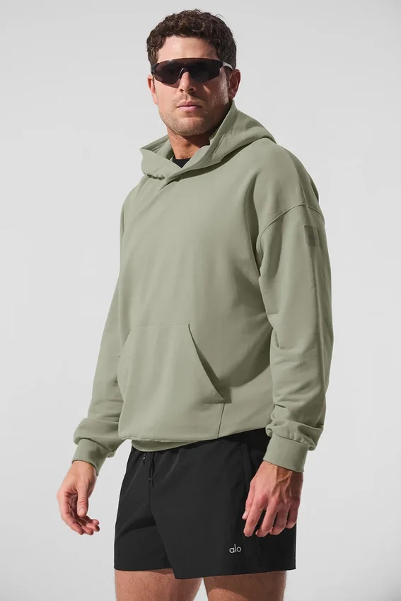 Sudadera con capucha Double Take - Caliza