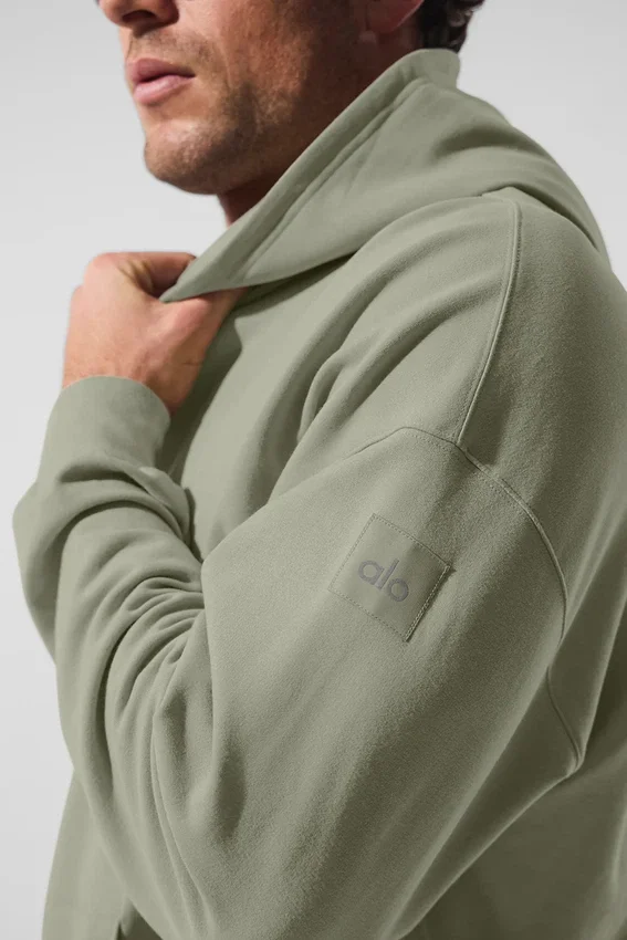Sudadera con capucha Double Take - Caliza