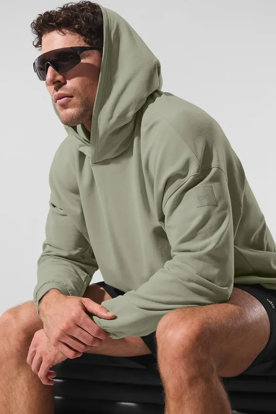 Sudadera con capucha Double Take - Caliza