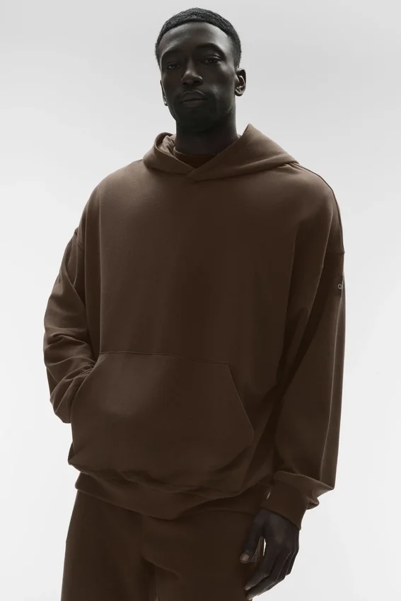 Sudadera con capucha Double Take - Espresso