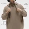 Sudadera con capucha Double Take - Grava