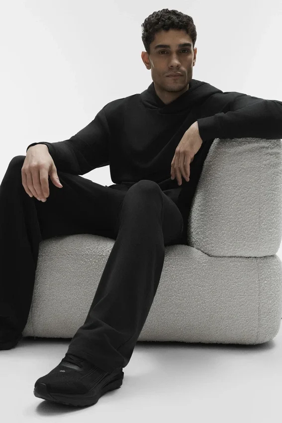 Sudadera con capucha Double Take - Negro