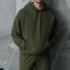 Sudadera con capucha Double Take - Verde oliva