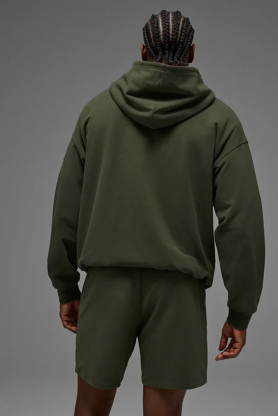 Sudadera con capucha Double Take - Verde oliva