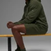 Sudadera con capucha Double Take - Verde oliva