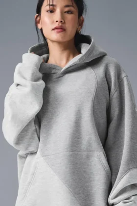 Sudadera con capucha Make Waves - Gris jaspeado deportivo tonal