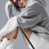 Sudadera con capucha Make Waves - Gris jaspeado deportivo tonal