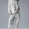Sudadera con capucha Make Waves - Gris jaspeado deportivo tonal