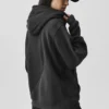 Sudadera con capucha «Make Waves» - Negro vintage tonal