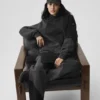 Sudadera con capucha «Make Waves» - Negro vintage tonal