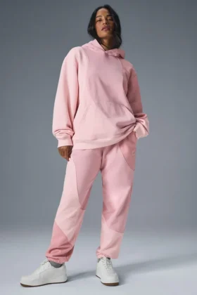 Sudadera con capucha «Make Waves» - Rosa atardecer tonal