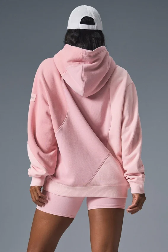 Sudadera con capucha «Make Waves» - Rosa atardecer tonal