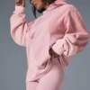 Sudadera con capucha «Make Waves» - Rosa atardecer tonal