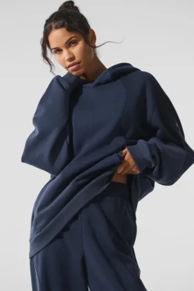 Sudadera con capucha «Make Waves» - Tonalidad azul marino