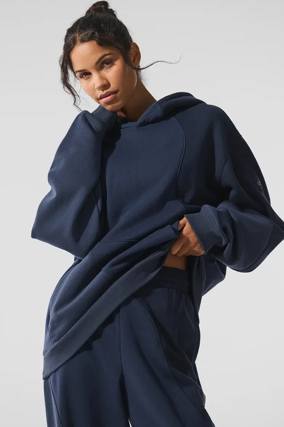 Sudadera con capucha «Make Waves» - Tonalidad azul marino