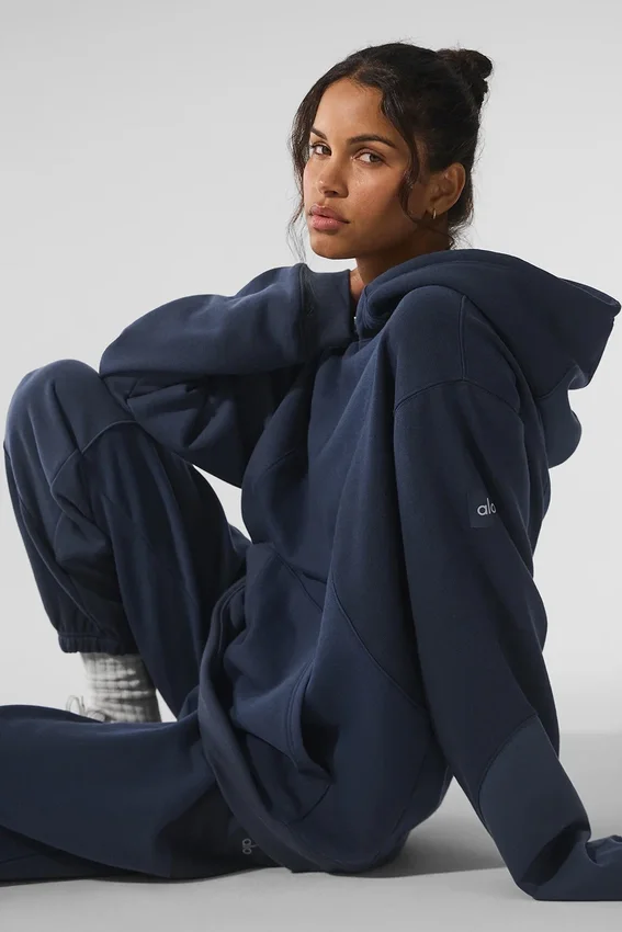 Sudadera con capucha «Make Waves» - Tonalidad azul marino