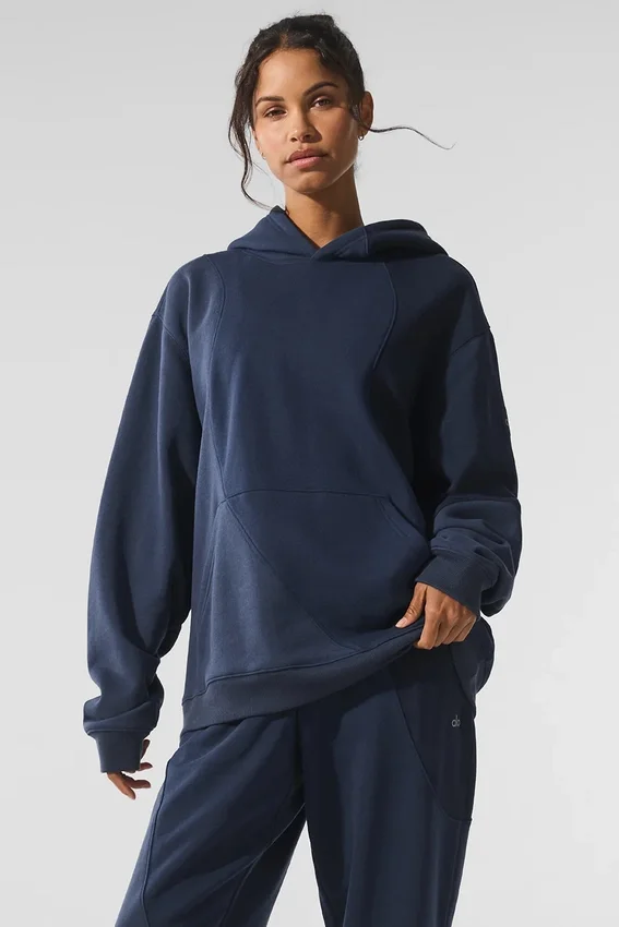 Sudadera con capucha «Make Waves» - Tonalidad azul marino