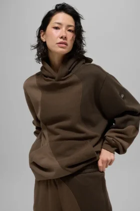 Sudadera con capucha «Make Waves» — Tonalidad espresso