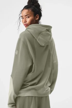 Sudadera con capucha «Make Waves» – Tonalidad piedra caliza