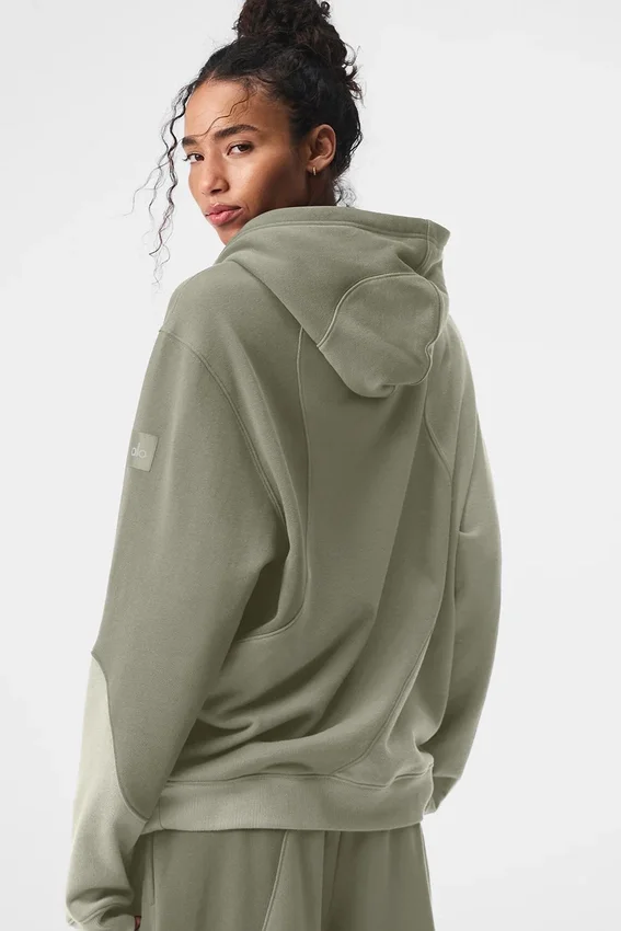 Sudadera con capucha «Make Waves» - Tonalidad piedra caliza